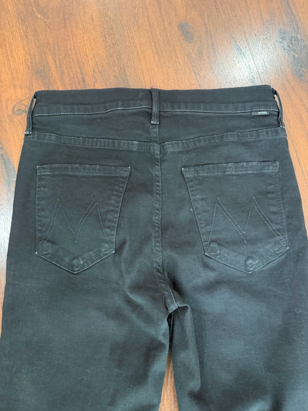 Mother The Mid Rise Dazzler Ankle Women 28 Black Not Guilty Stretch Denim - Picture 12 of 12